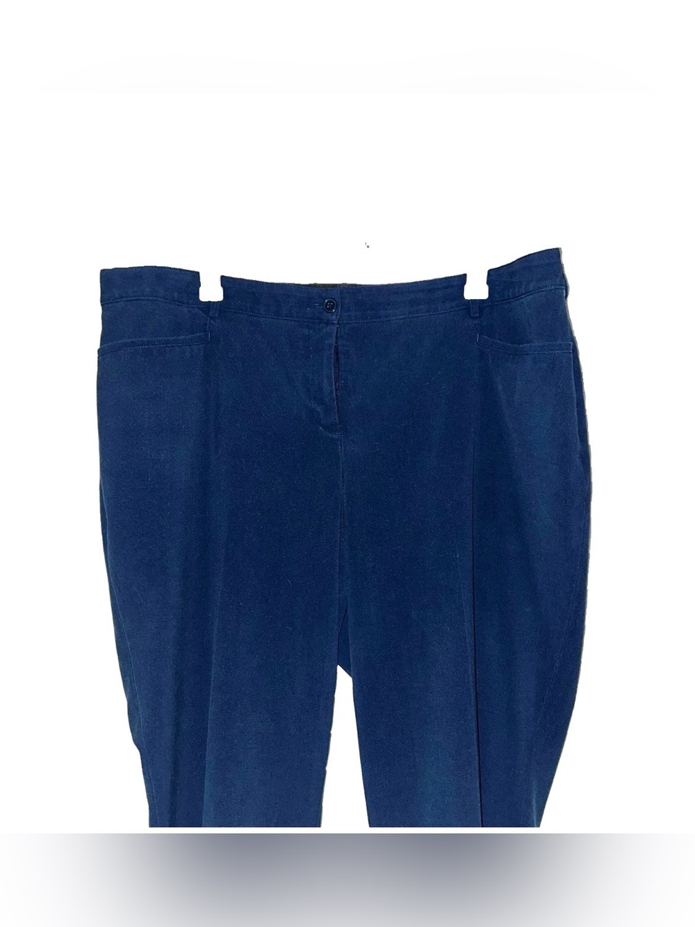 Lane Bryant 22 Petite Navy Blue Womens Trousers Stretch Dress Pants 27.5” Inseam - Picture 2 of 9
